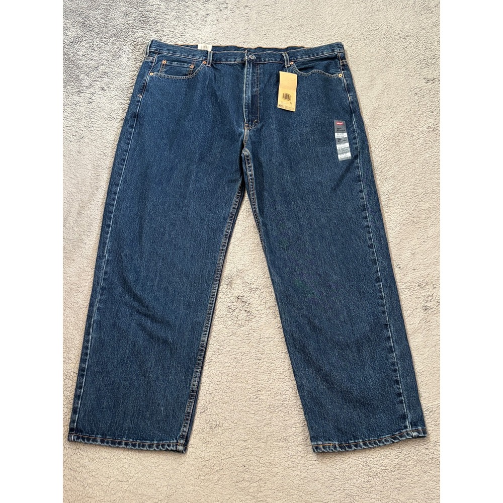 Levis 550 Relaxed Fit Jeans Mens 44x30 Big & Tall Medium Wash Tapered Leg Denim